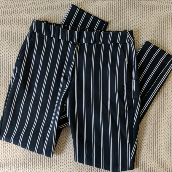 H&M Pants - H&M Navy/White Striped Pants